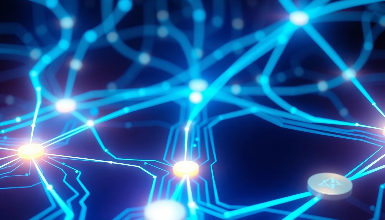 Visual of tron energy transferring across a secure blockchain network, highlighting speed and reliability in digital energy solutions.