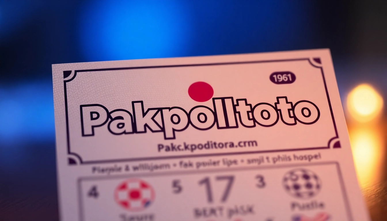 Winning moment with players celebrating, vivid Pakpoltoto tickets in focus, conveying excitement and trust in the lottery system.