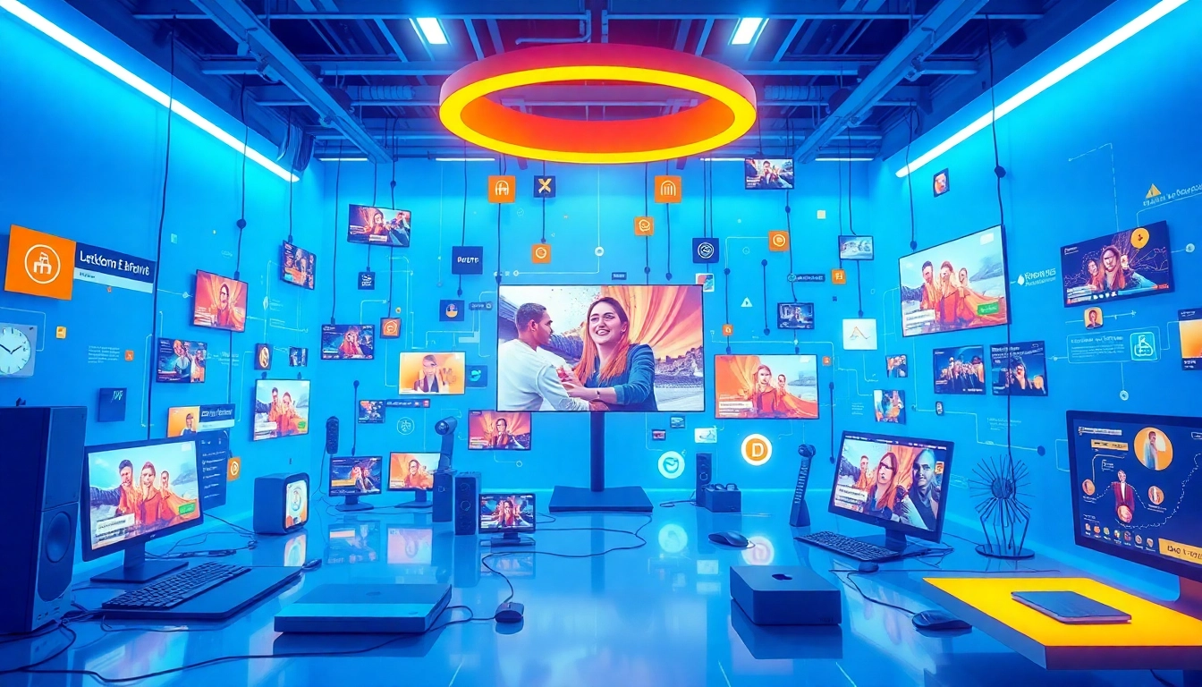 KJC branding and digital ecosystem showcasing innovation, connectivity, and a vibrant online community to attract tech-savvy users.