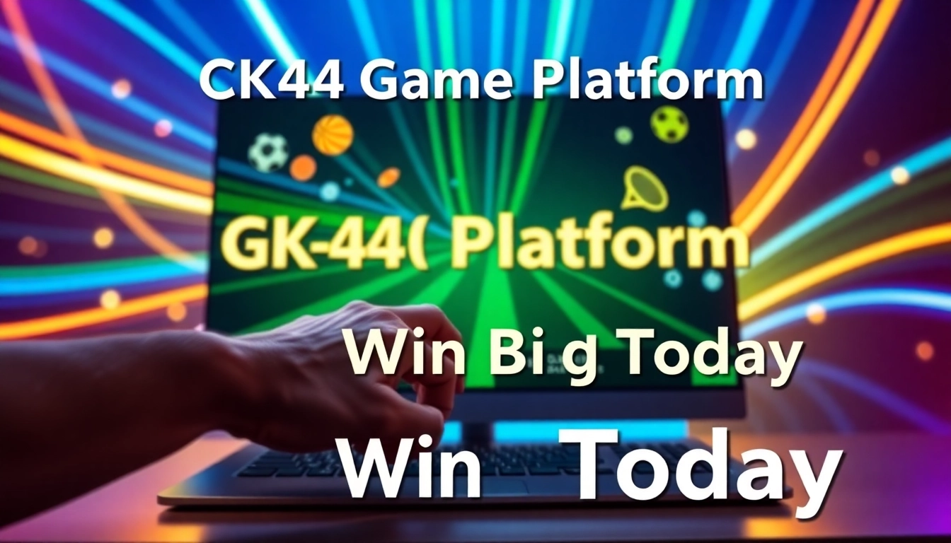 A digital illustration of an online sportsbook and casino platform with vibrant neon lights and sports icons.