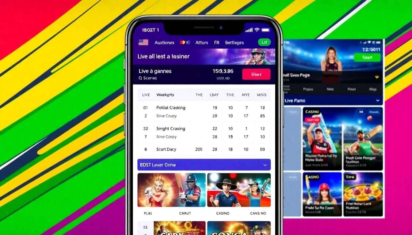 Lotus365 online sports betting platform in action, featuring live cricket scores and casino games on mobile devices for Indian users.