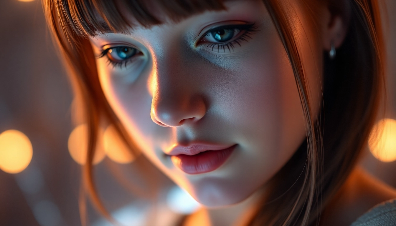 AI girlfriend engaging in a personalized conversation with a user on a sleek digital screen, showcasing emotional connection and advanced chat interface.