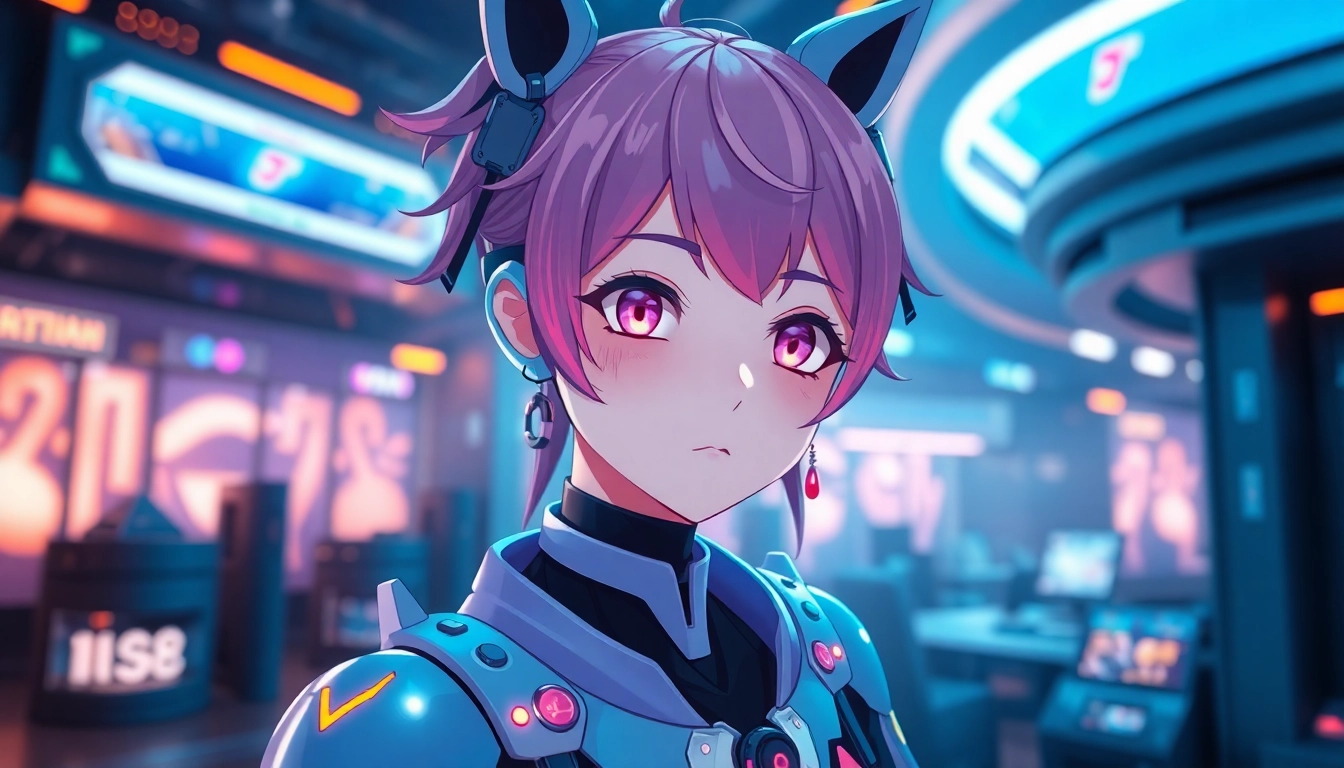 Interactive Hentai AI character engaging in virtual roleplay, showcasing customization and realism in an anime art style.