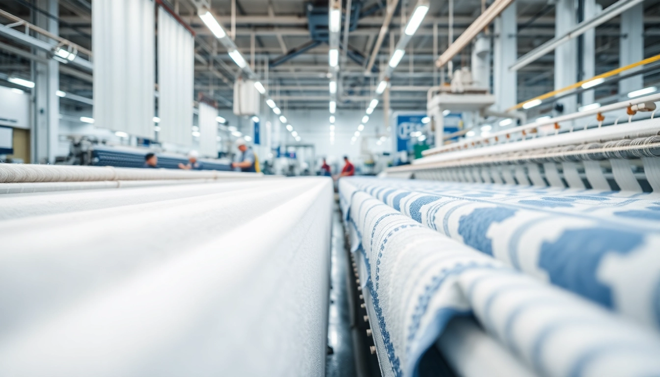 Modern towel factory in Pakistan producing high-quality towels with advanced machinery and skilled workers assembled.