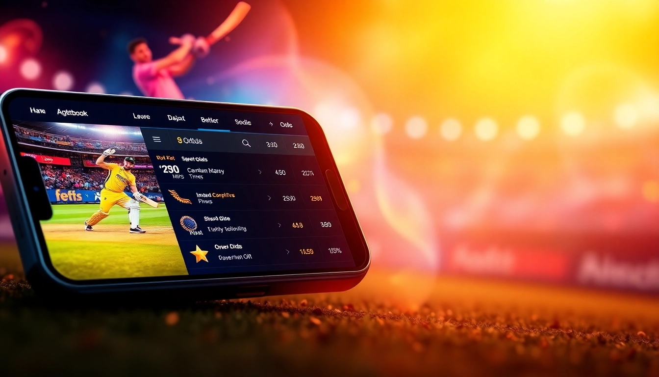 Reddybook logo displayed on a sleek betting app screen with live cricket odds highlighted clearly for seamless betting.