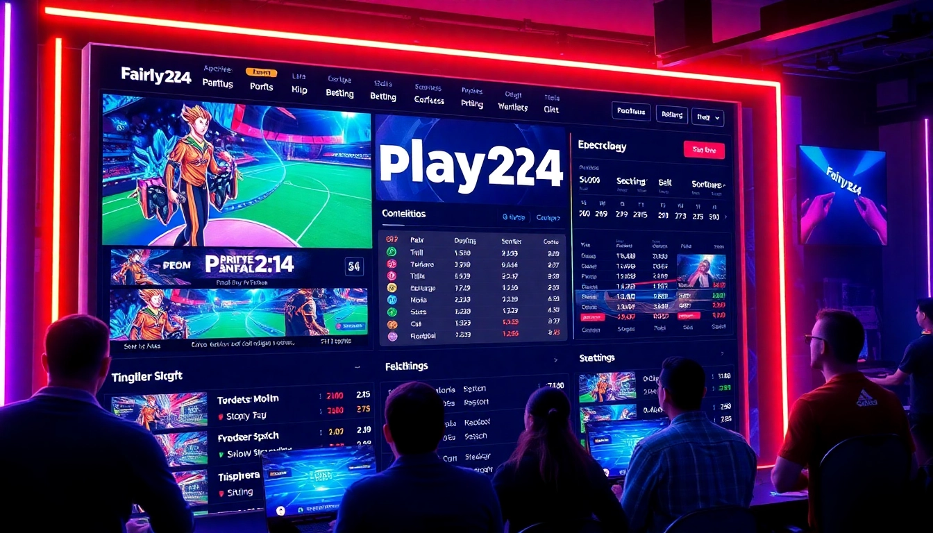 Fairplay24 online sports betting platform with live scores and dynamic graphics for user engagement