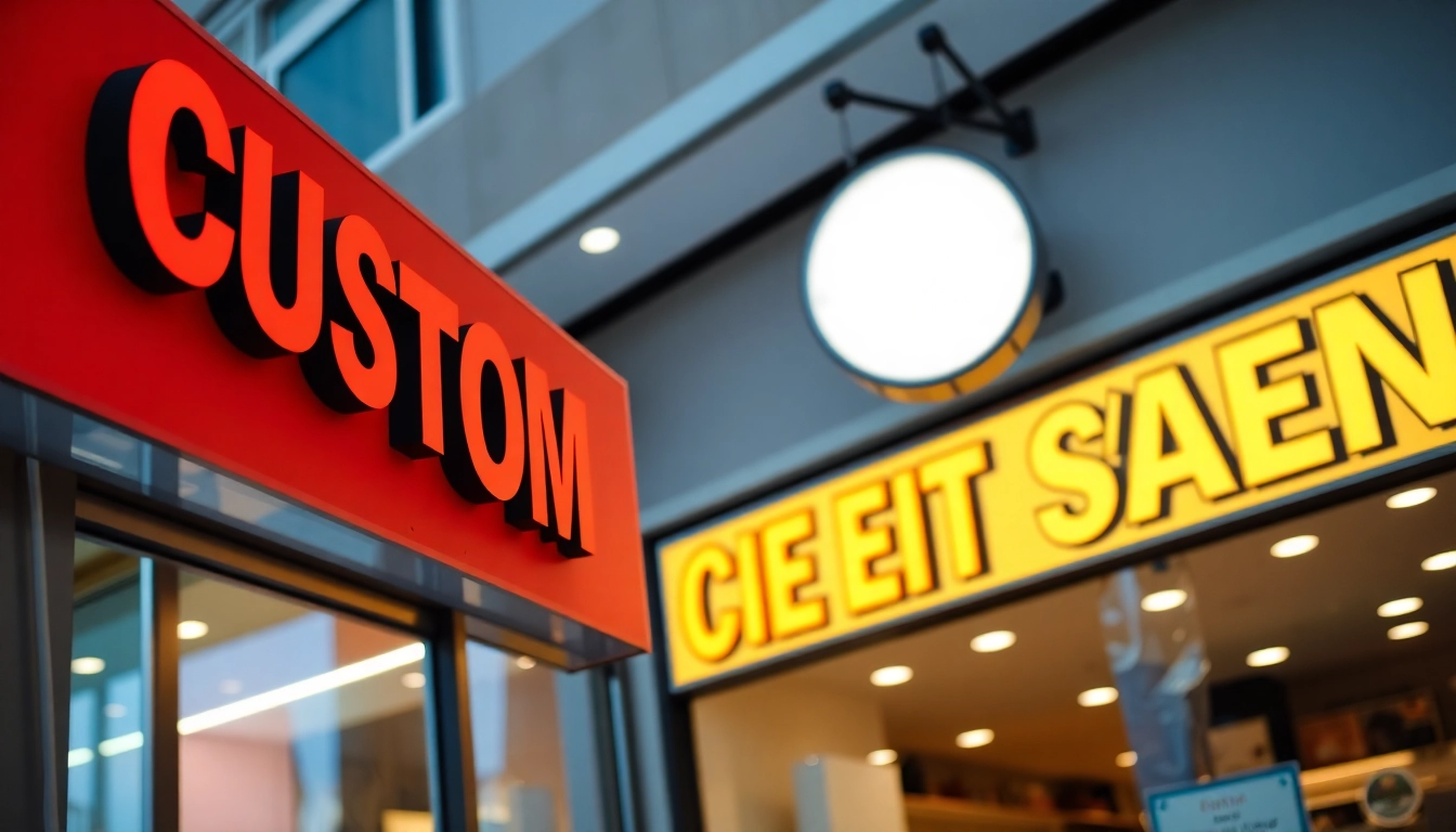 Custom signs attract customers with vibrant, professionally designed outdoor signage in a