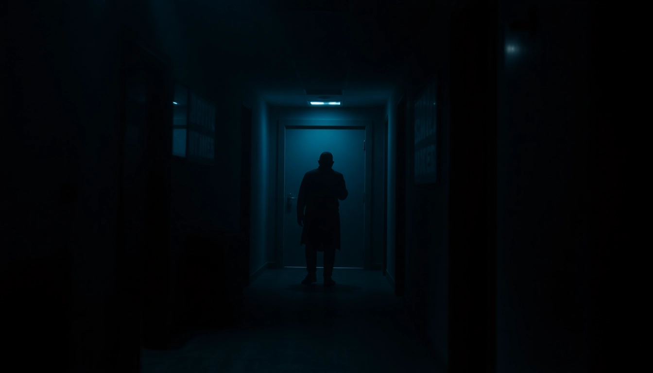 Thumbnail illustrating a horror video scene with shadowy figures and eerie lighting, designed to evoke suspense and fear for viewers.