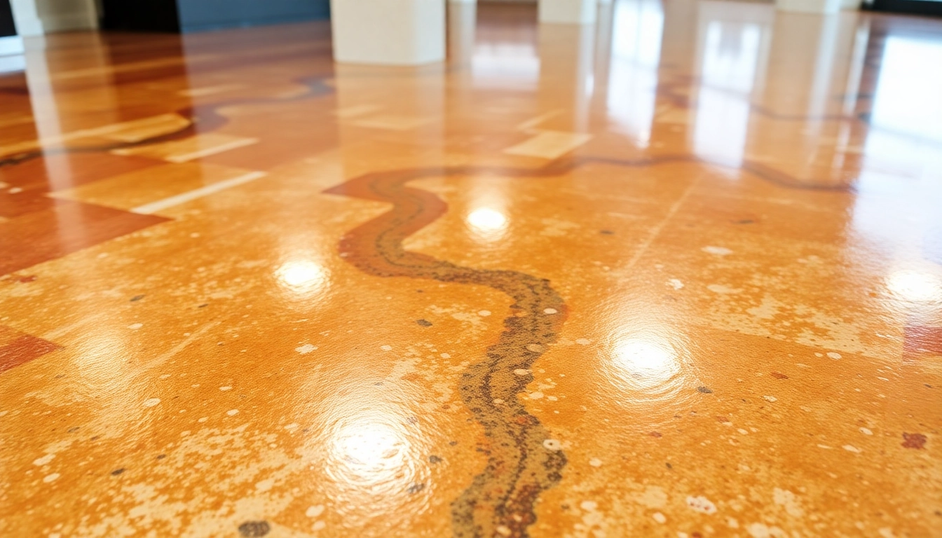Experienced epoxy artisans applying epoxy resinning Birmingham to enhance commercial and